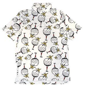 SOSIK Golf Polo Shirt Ball on Tee Polyester Mens size MED